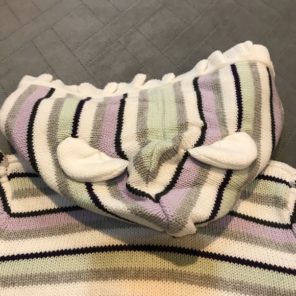 NWT Gymboree striped hoodie sweater Sz 5T - Picture 3 of 5